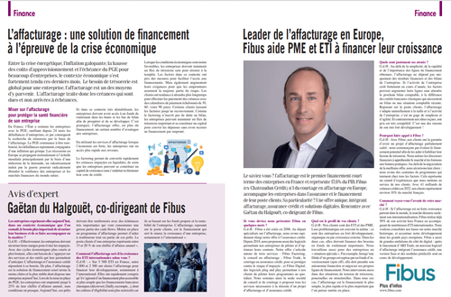 Leader de l’affacturage en Europe, Fibus aide les PME et les ETI à financer leur croissance