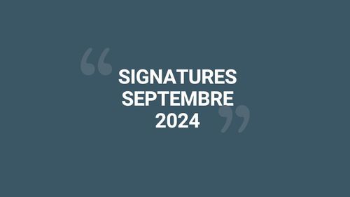 Les signatures de Fibus en septembre 2024