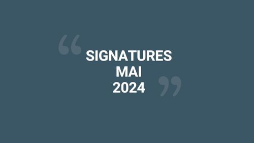 Les signatures de Fibus en mai 2024