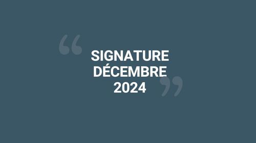 Signature de Fibus en décembre 2024