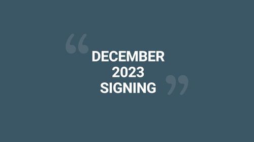 New signing of Fibus in December 2023